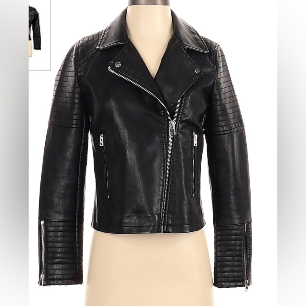 Topshop Faux Leather Jacket